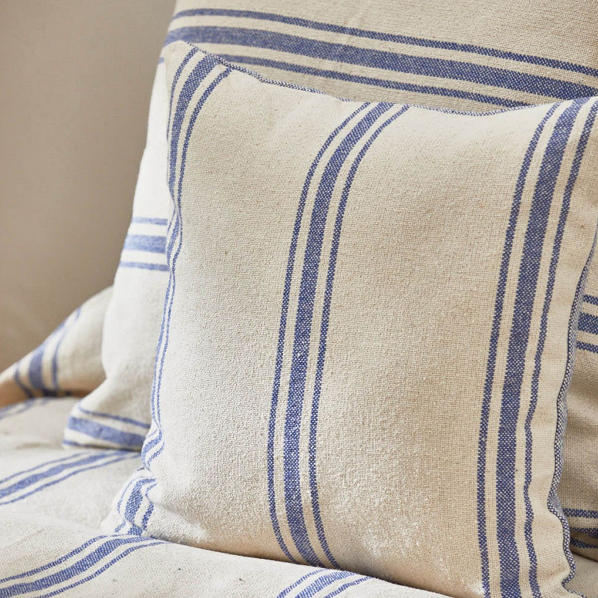 CALMA HOUSE - Funda Cojín Bari Azul 45x45 Calma House