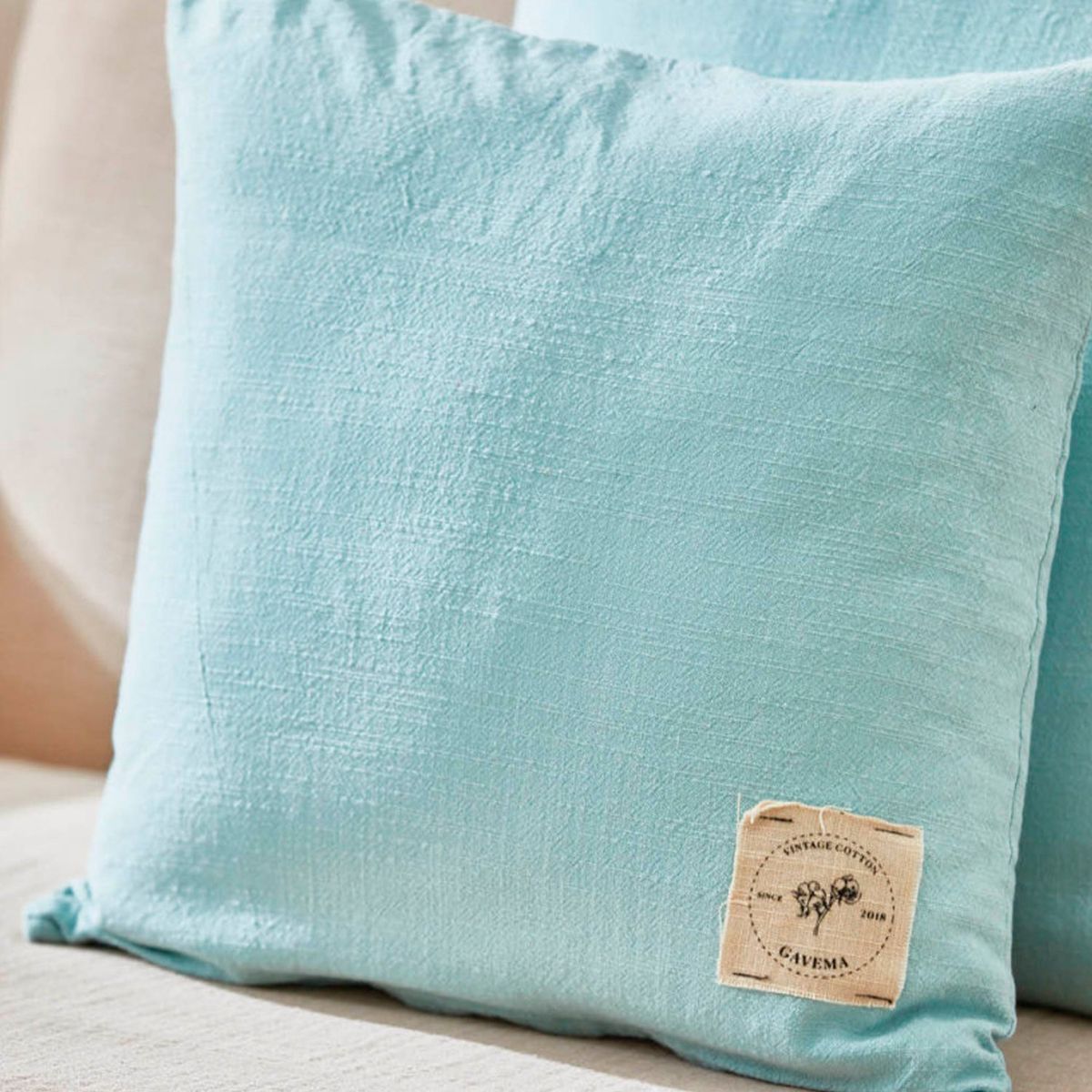 CALMA HOUSE - Funda Cojín Gavema2 45x45 Turquesa Calma House