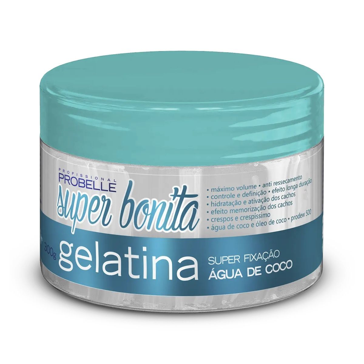 PROBELLE - GEL FIJADOR 300ML RIZADO AGUA DE COCO PROBELLE