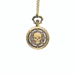 OEM - Reloj Bolsillo Cabeza de Esqueleto