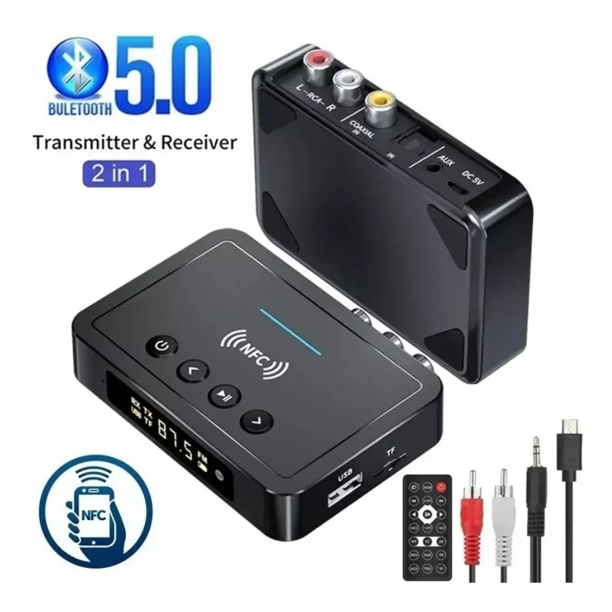 MUNDO MAGIA - Nfc Bluetooth50 Transmisorreceptor Audio Estéreo