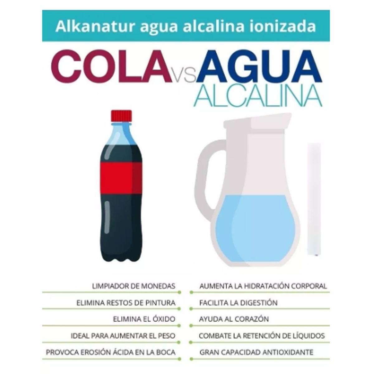 ALKANATUR - Jarra que Alcaliniza e Ioniza el Agua - Incluye Pack Anual de Filtros