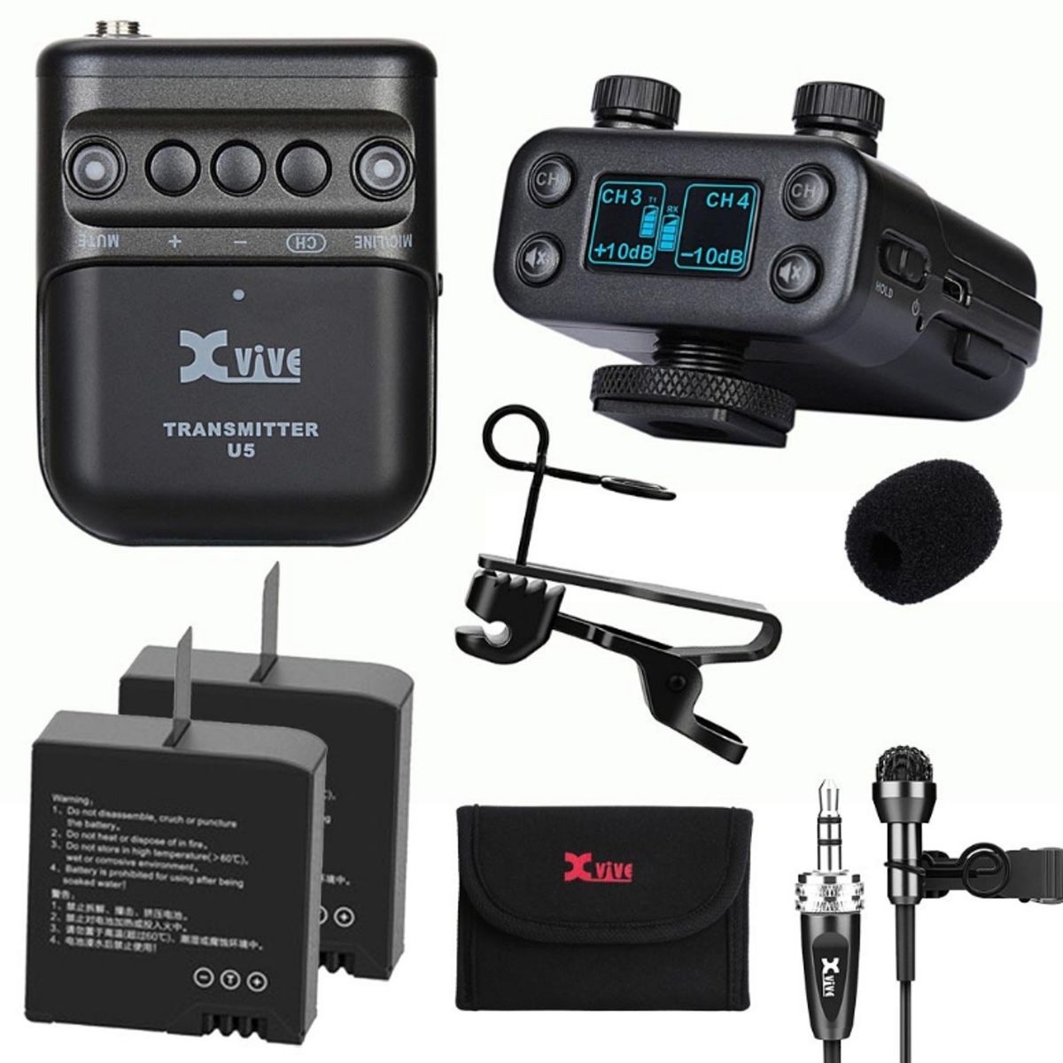 XVIVE - Microfono Inalambrico para Camaras XVive U-5