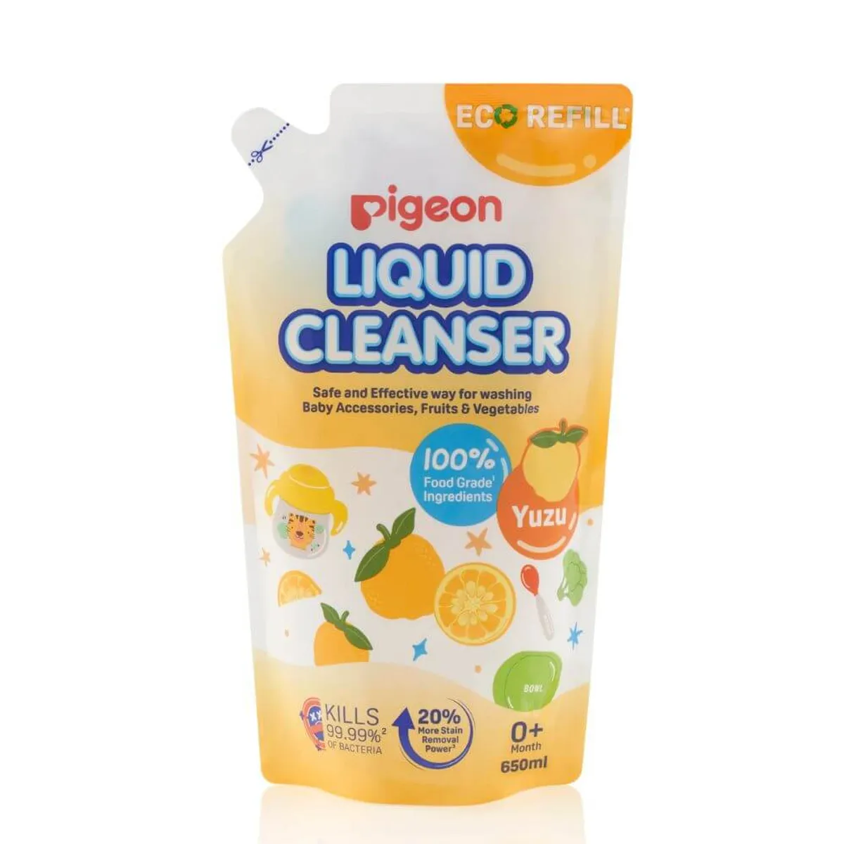 PIGEON - Limpiador de Mamaderas PIGEON Yuzu Citrus Recarga 650ml