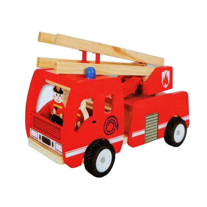 GENERICO - Camión de Bomberos - Juguete de Madera