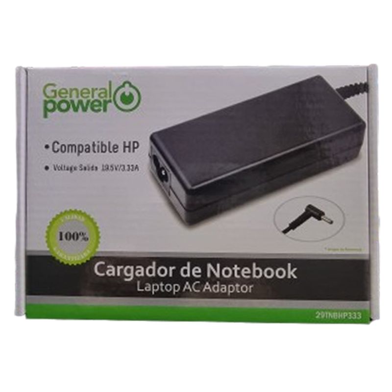 GENERAL POWER - Cargador Notebook HP 195V-333A - 45-30MM 65W