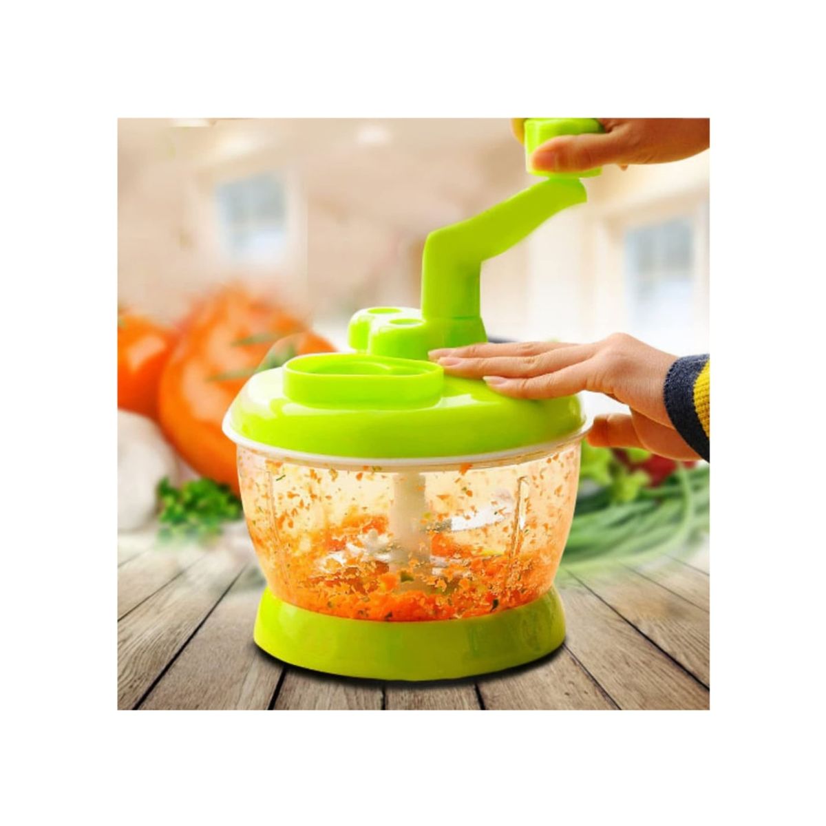 GENERICO - Picador Cortador De Verduras Frutas Manual Giratorio Cocina