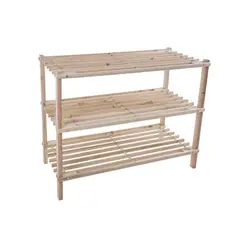 NEWTREE - Zapatero De Madera 3 Niveles