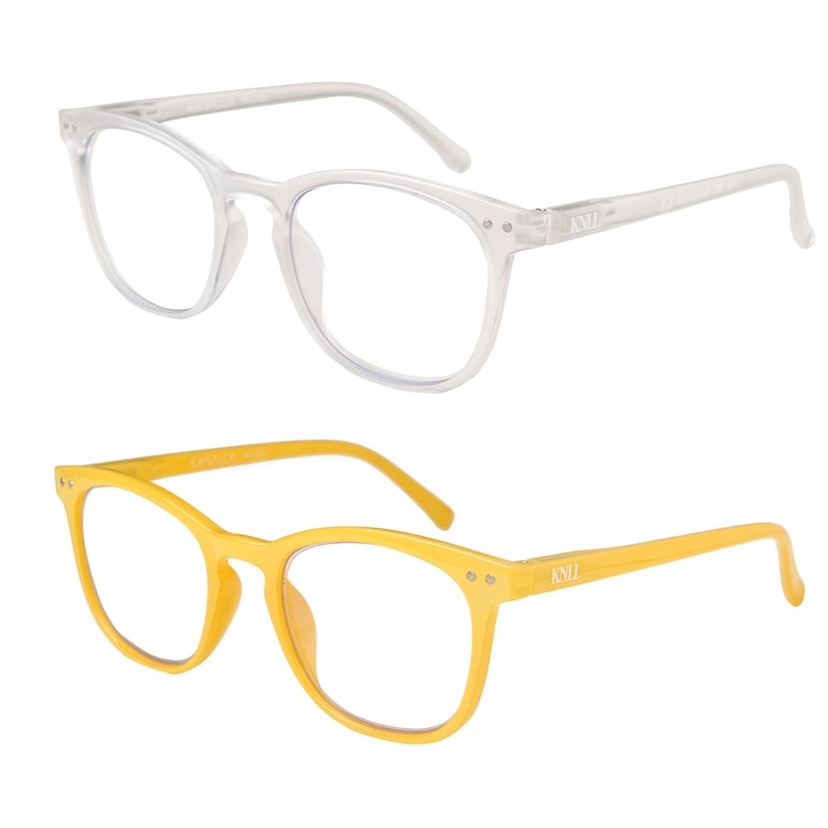 KANALLA - Pack 2 Lentes de Lectura Filtro Luz Azul y UV mod Avocat Amarillo/Transparente 1.5