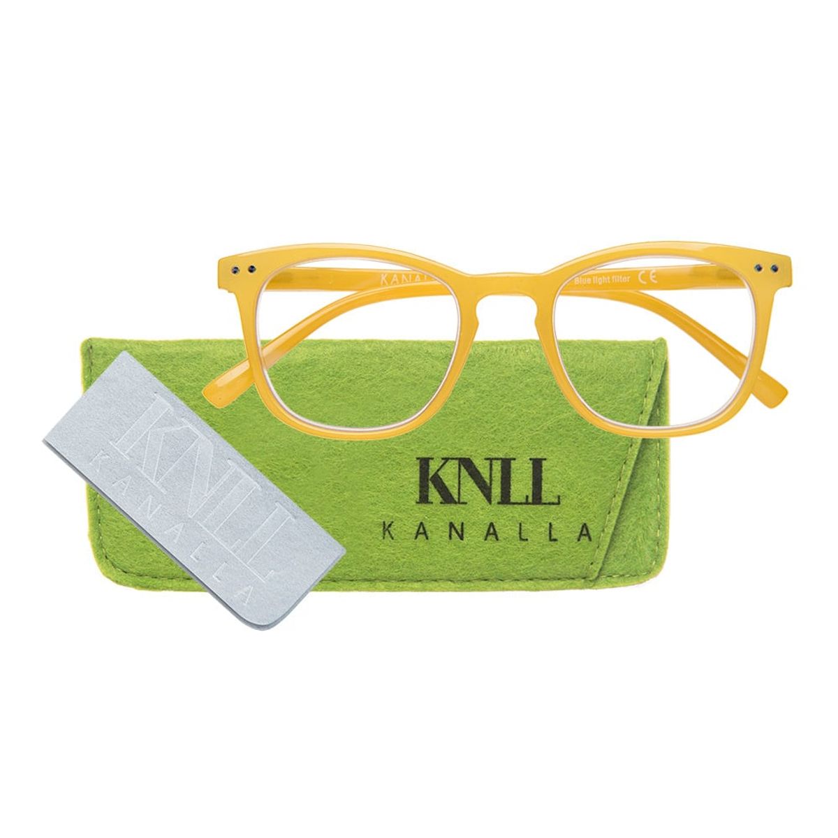KANALLA - Pack 2 Lentes de Lectura Filtro Luz Azul y UV mod Avocat Amarillo/Transparente 1.5