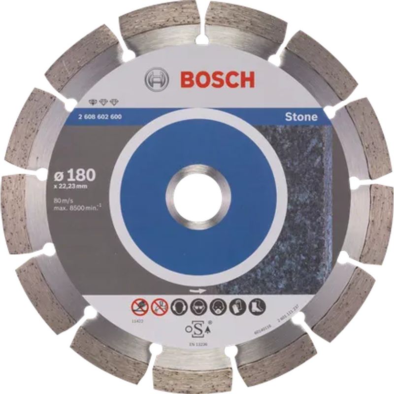 BOSCH - DISCO DE CORTE DE DIAMANTE PARA PIEDRA 180MM BOSCH