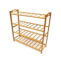 NEWTREE - Zapatera Zapatero Organizador de Zapatos de Madera 4 Pisos