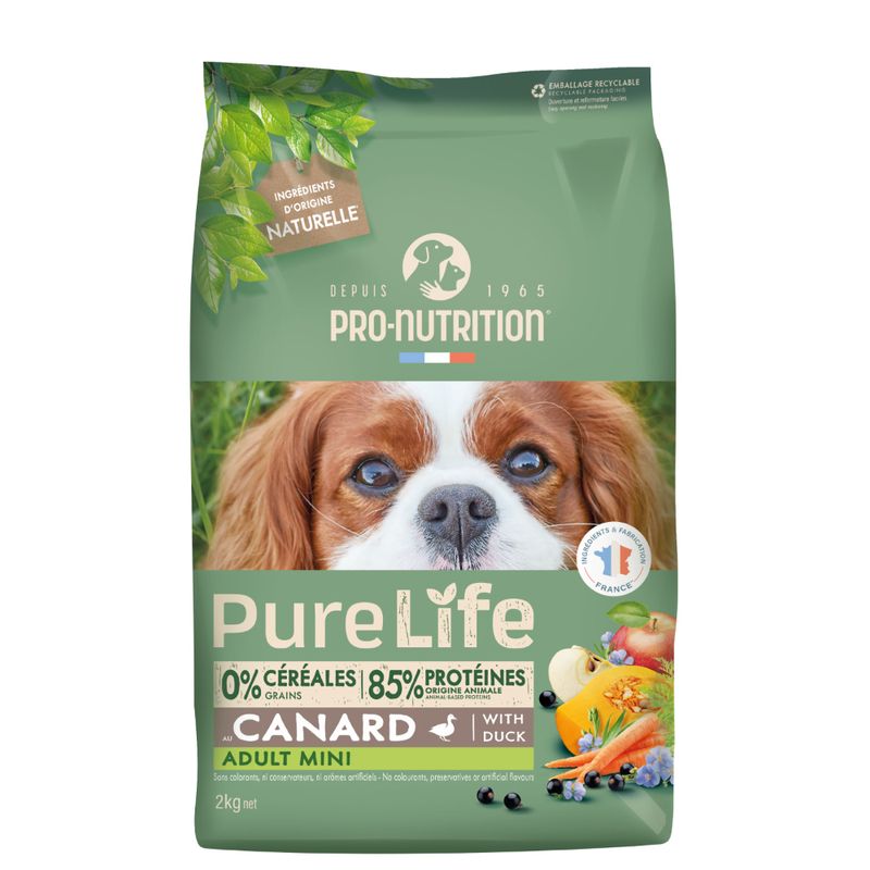 PRO NUTRITION FLATAZOR - Pure Life Alimento Premium Perro Mini Adult 2kg