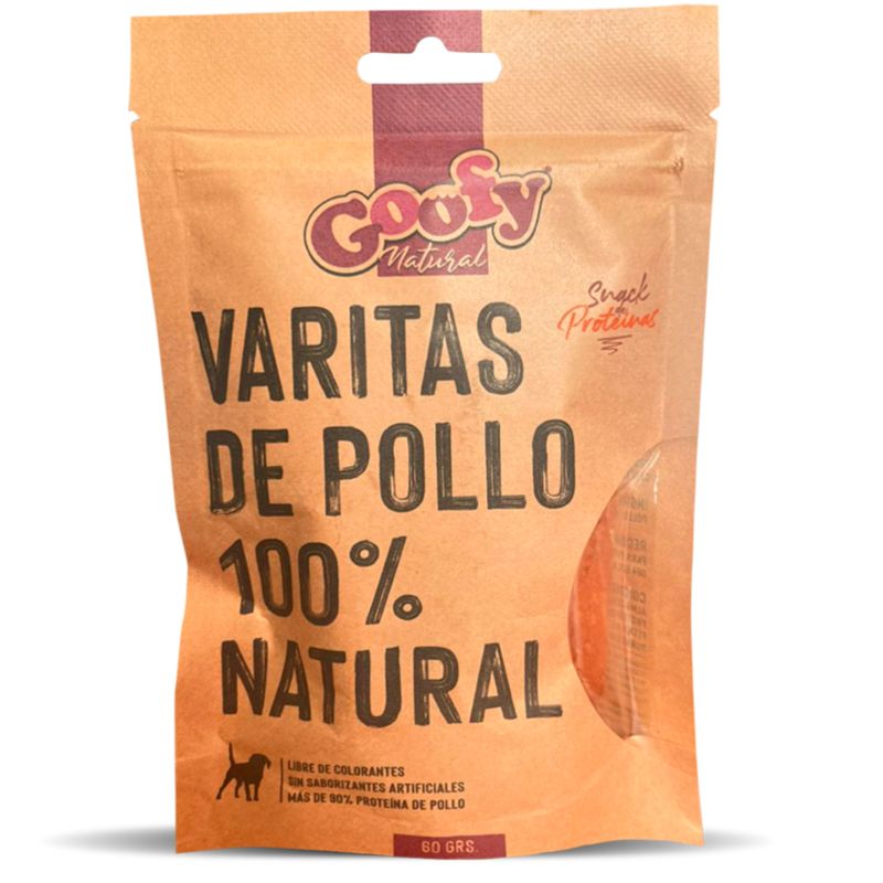 GOOFY - Goofy Snack Varitas de Pollo Natural Para Perro 60 gr
