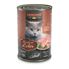 CAT FOOD LEONARDO - Leonardo Alimento Pack x 6 Latas Higado Lata 400gr