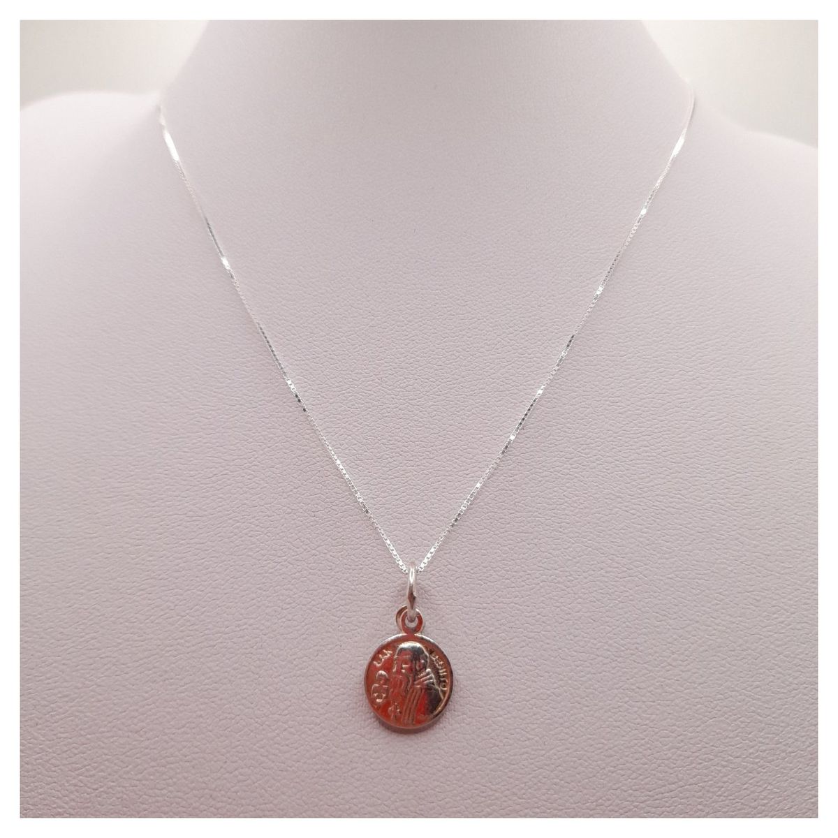 CAT JOYAS - Cadena con San Benito de plata fina 925