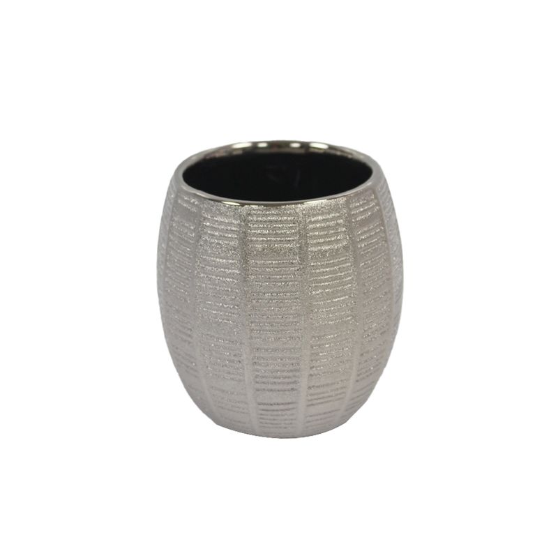 NEWTREE - Vaso Porta Cepillo de Cerámica con Brillos Enjuague 9x5cm