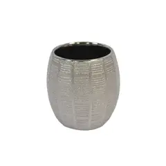 NEWTREE - Vaso Porta Cepillo de Cerámica con Brillos Enjuague 9x5cm