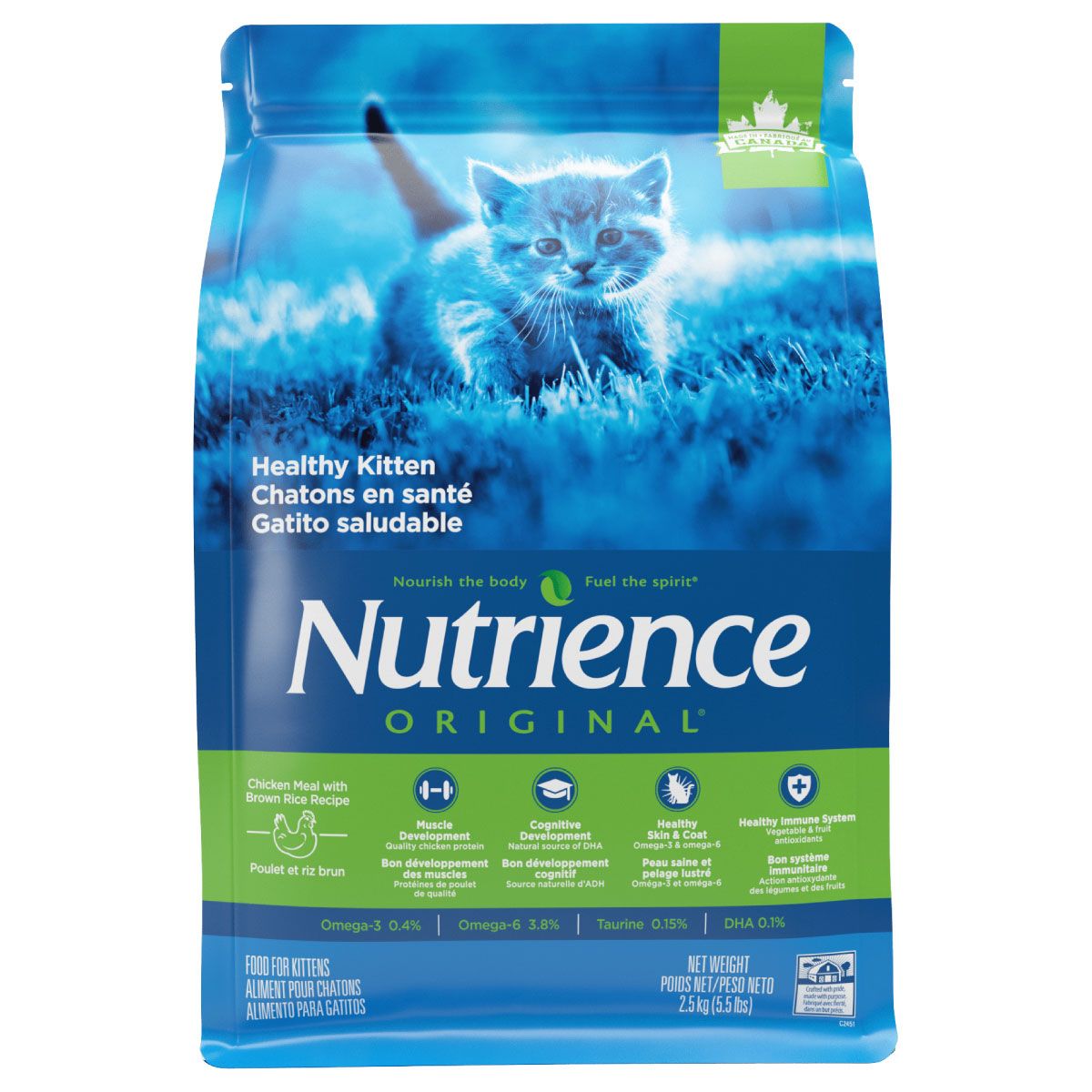 NUTRIENCE - Alimento Nutrience Original Gatitos Kitten Gatitos, 2.5Kg