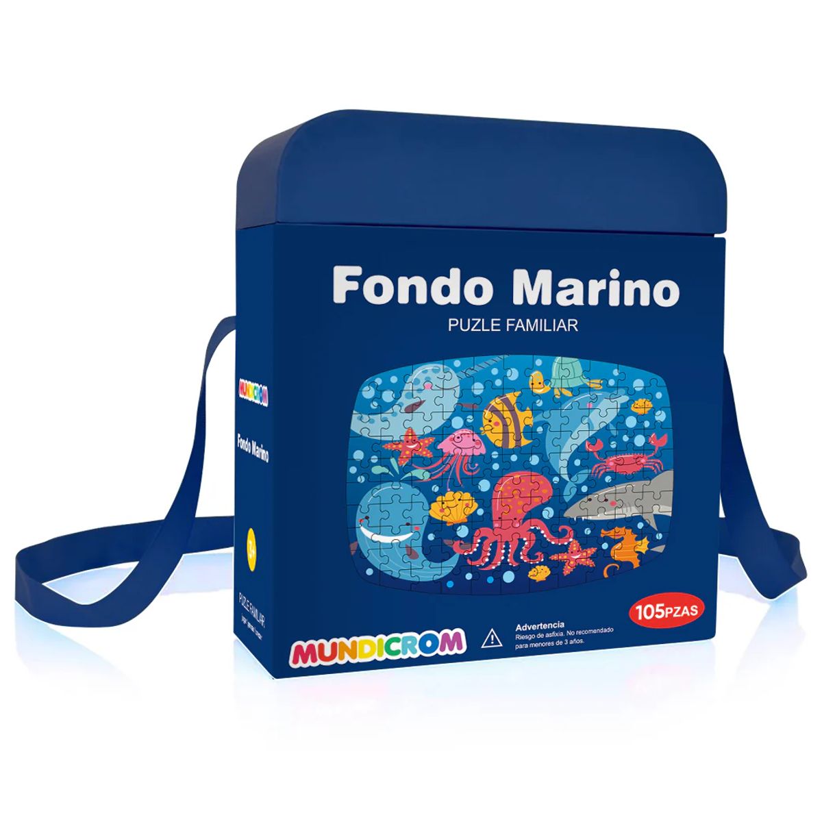 MUNDICROM - Puzle Familiar Fondo Marino 105 Piezas - Mundicrom