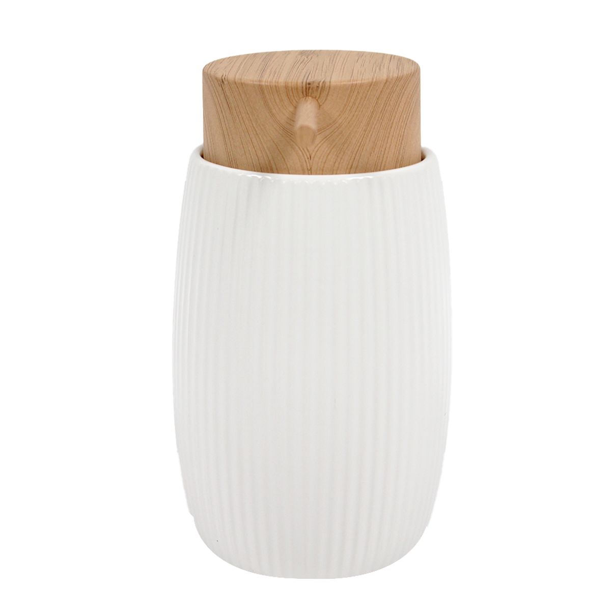 NEWTREE - Dispensador de Jabón Cerámica Blanco Baño