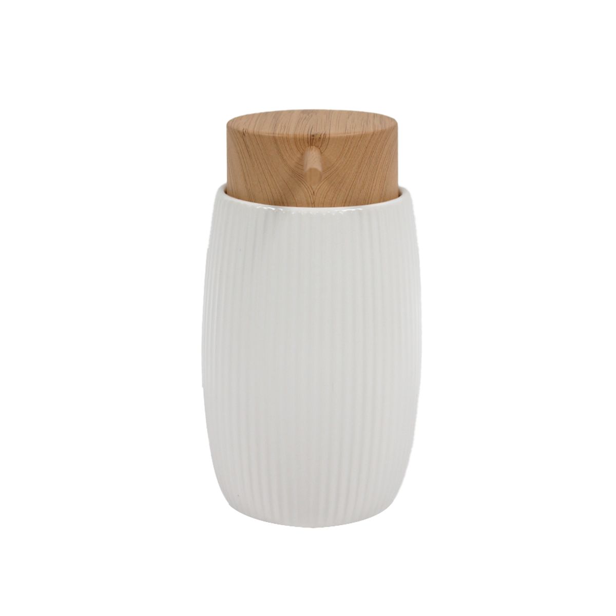 NEWTREE - Dispensador de Jabón Cerámica Blanco Baño