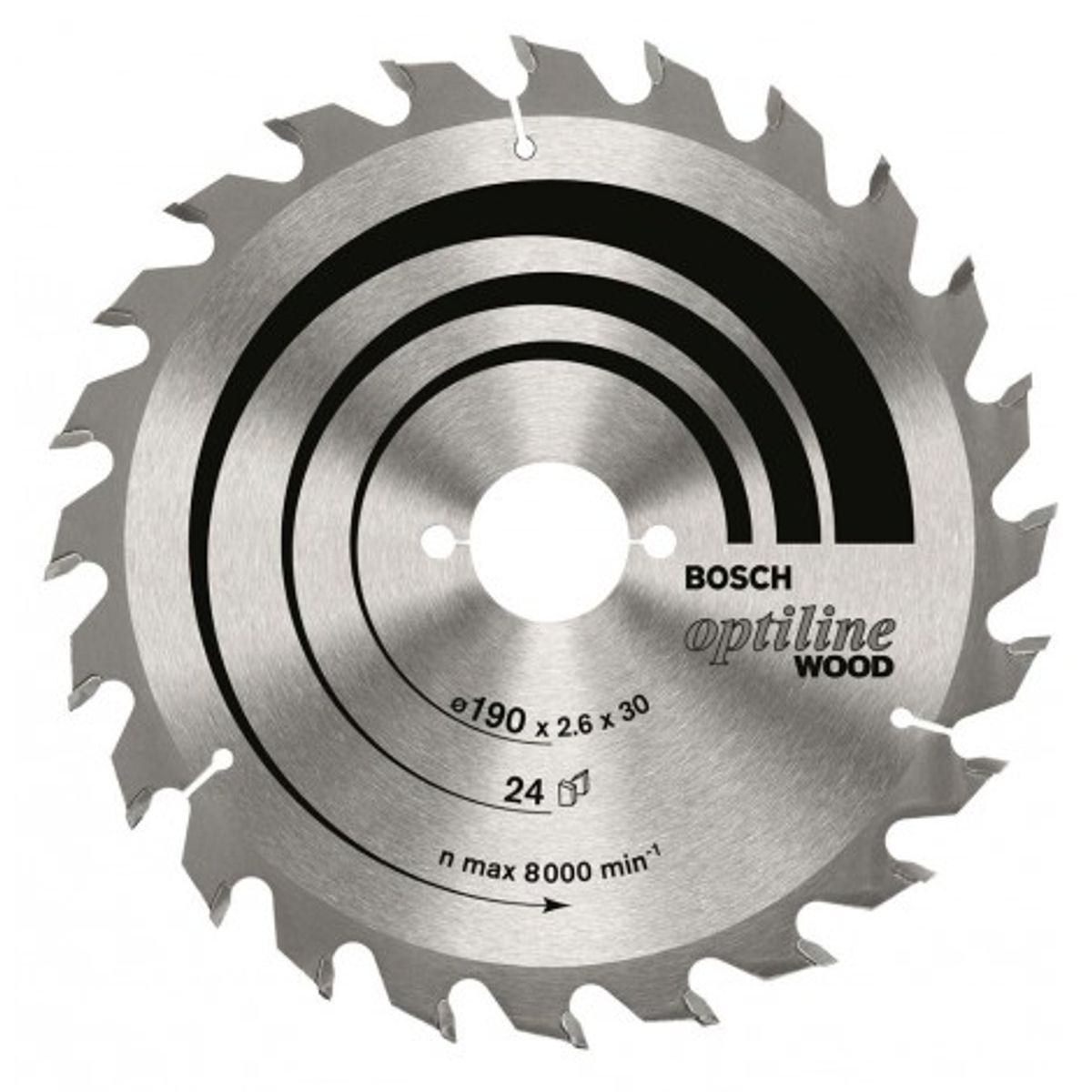 BOSCH - Disco Optiline Wood 184mm 24 dientes BOSCH