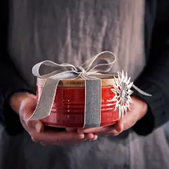 LE CREUSET - Bote 14Cm Con Tapa De Madera Cereza
