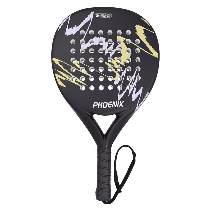 PHOENIX - Pala de pádel fibra de carbono Phoenix purpura + funda