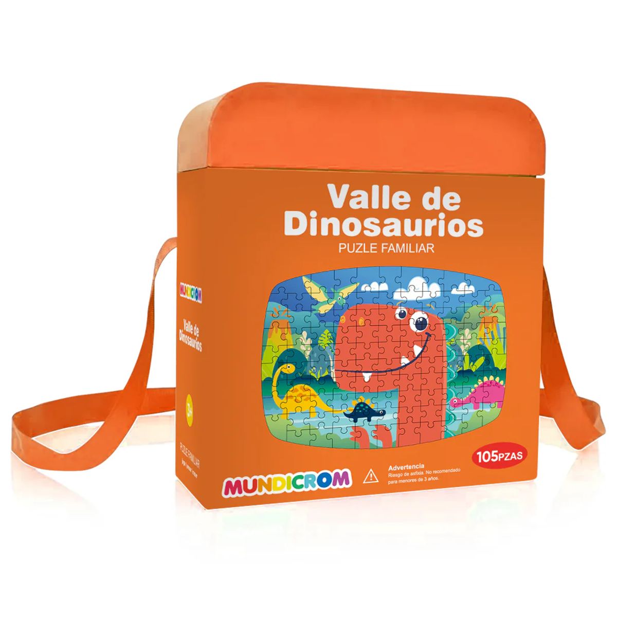 MUNDICROM - Puzle Familiar Valle De Dinosaurios 105 Piezas - Mundicrom
