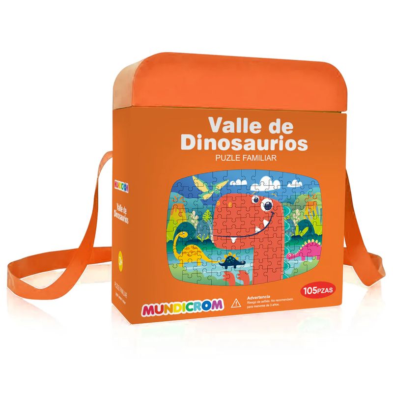 MUNDICROM - Puzle Familiar Valle De Dinosaurios 105 Piezas - Mundicrom
