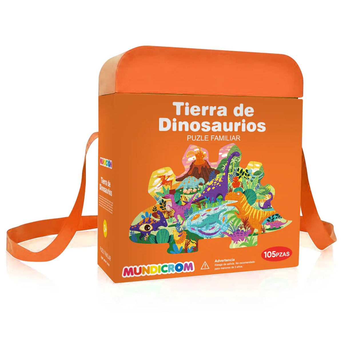 MUNDICROM - Puzle Familiar Tierra De Dinosaurios 105 Piezas- Mundicrom…