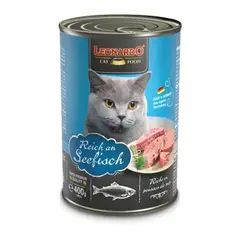 CAT FOOD LEONARDO - Leonardo Alimento Pack x 6 Latas Pescado Gato Lata 400gr