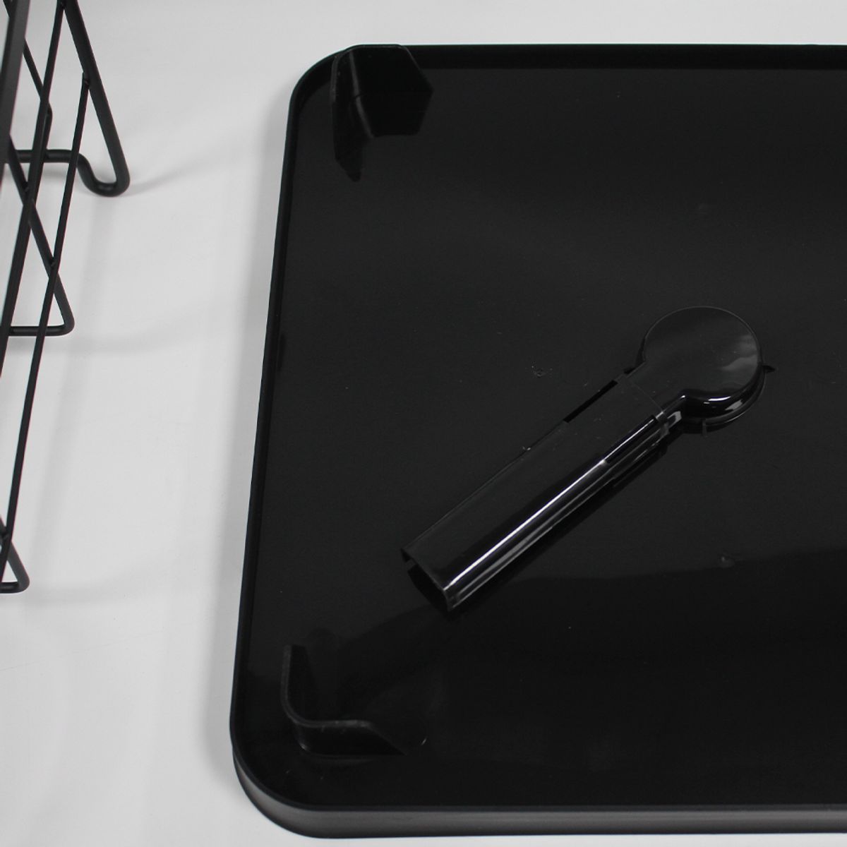 NEWTREE - Secador de Platos con Asas de Madera Moderno 42x30x21cm