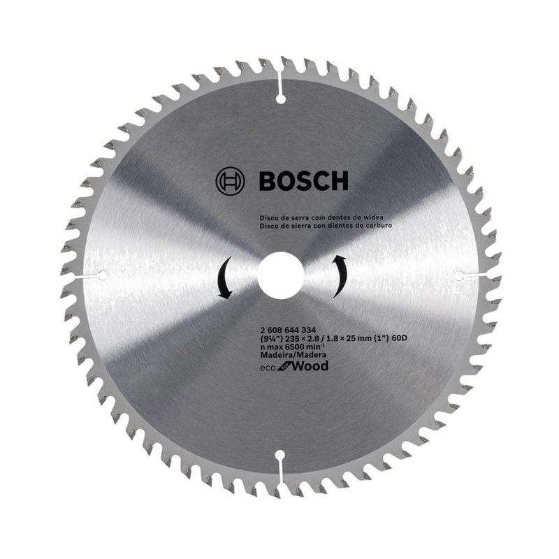 BOSCH - Disco de sierra circular ECO 235mm 9" x 60 dientes 2608644334 Bosch