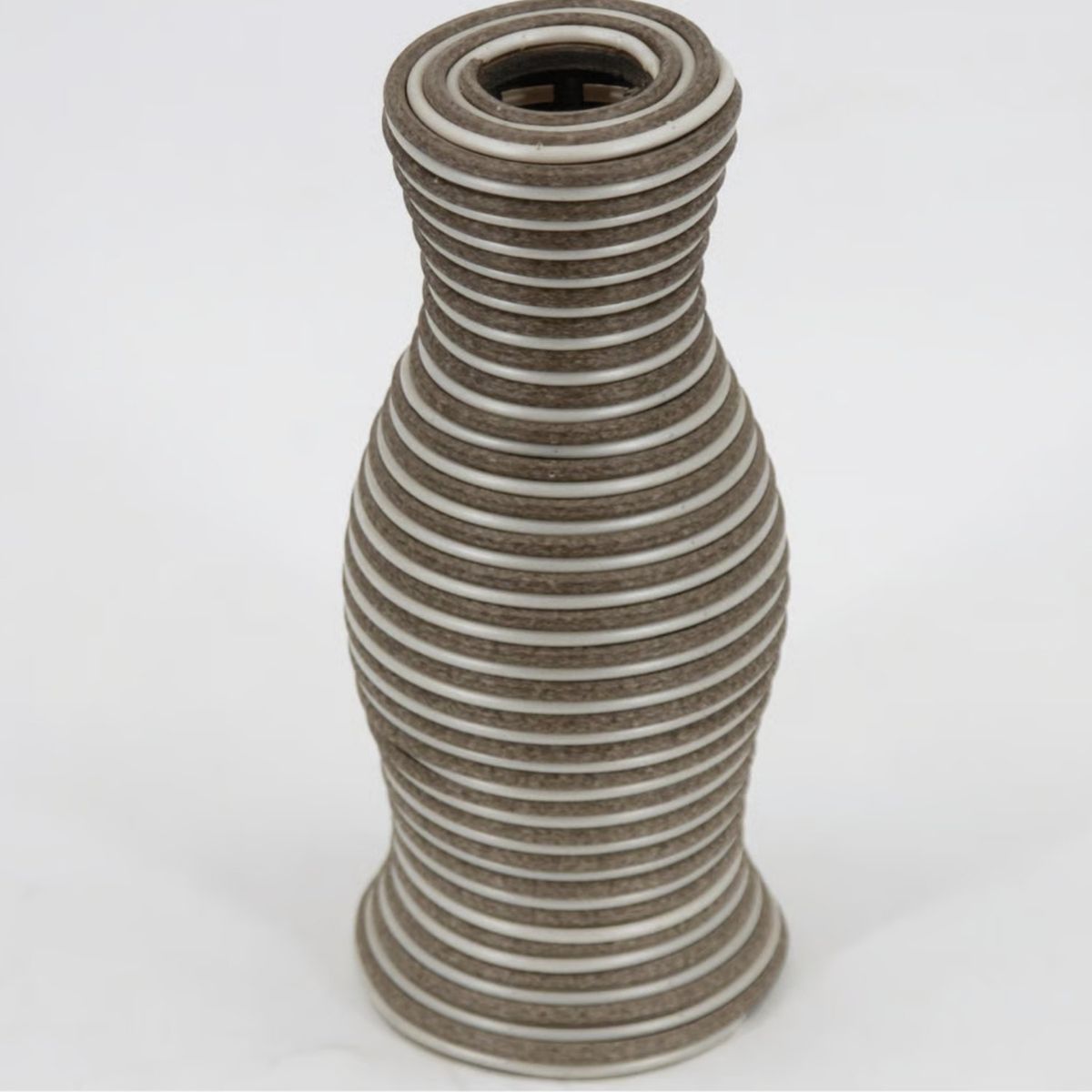 GENERICO - Florero Elegante Tejido Ratan Decoración Hogar