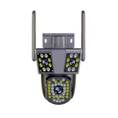 GENERICO - Camara Ip Ptz 355º Wifi Triple Lente Exterior 6 Mp 10x Night Vision