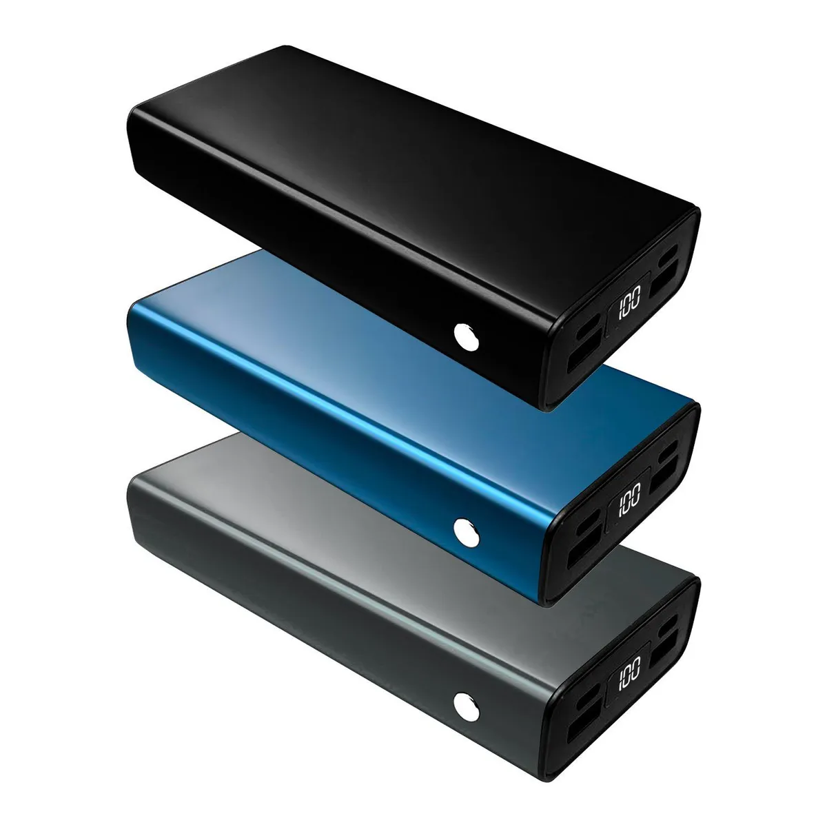 GENERICO - Bateria Externa Power Bank Carga Rapida 20.000MAH - Azul
