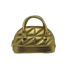 GENERICO - Cartera Bandolera Mujer Cadena Dorada Eco Cuero