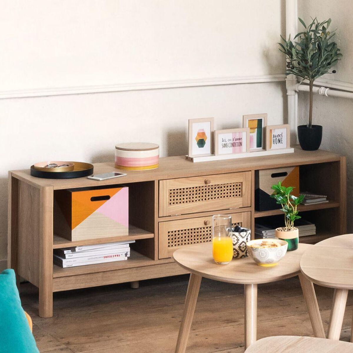 ATMOSPHERA - Rack 2 cajones con tapa abatible Arty ATMOSPHERA