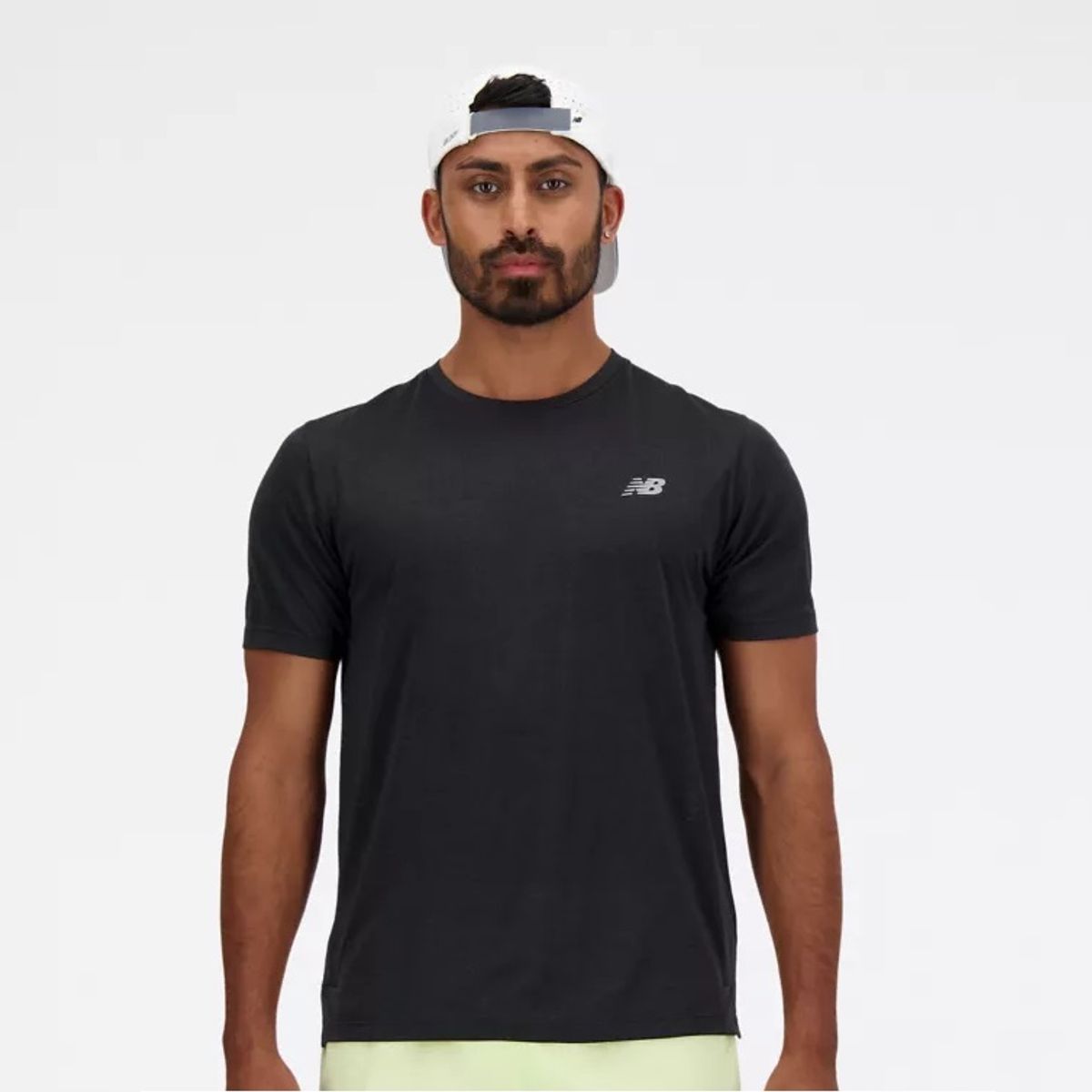 NEW BALANCE - Polera Hombre Running New Balance Negro