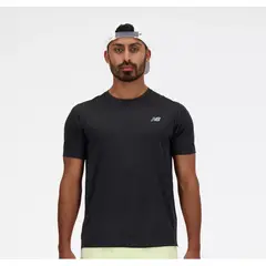 NEW BALANCE - Polera Hombre Running Negro