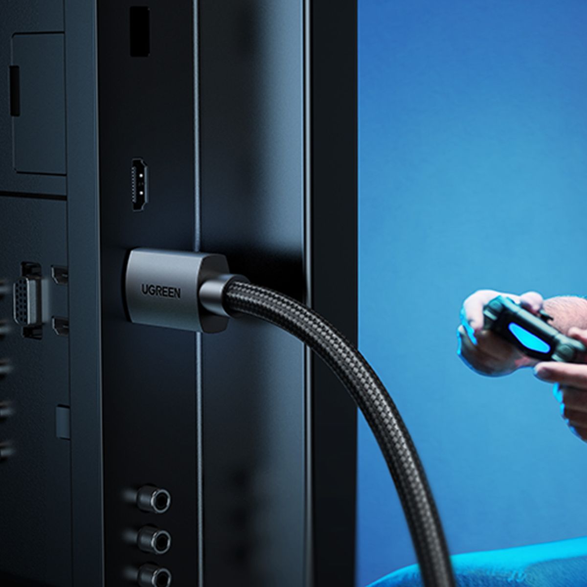 UGREEN - Cable HDMI 2.0 Blindado Negro de 2 Metros