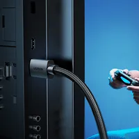 Cable HDMI 2.0 Blindado Negro de 2 Metros