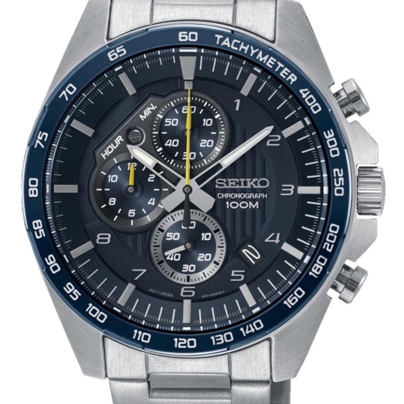SEIKO - Reloj Seiko Motorsport Acero Azul Cuarzo Hombre Ssb321p1