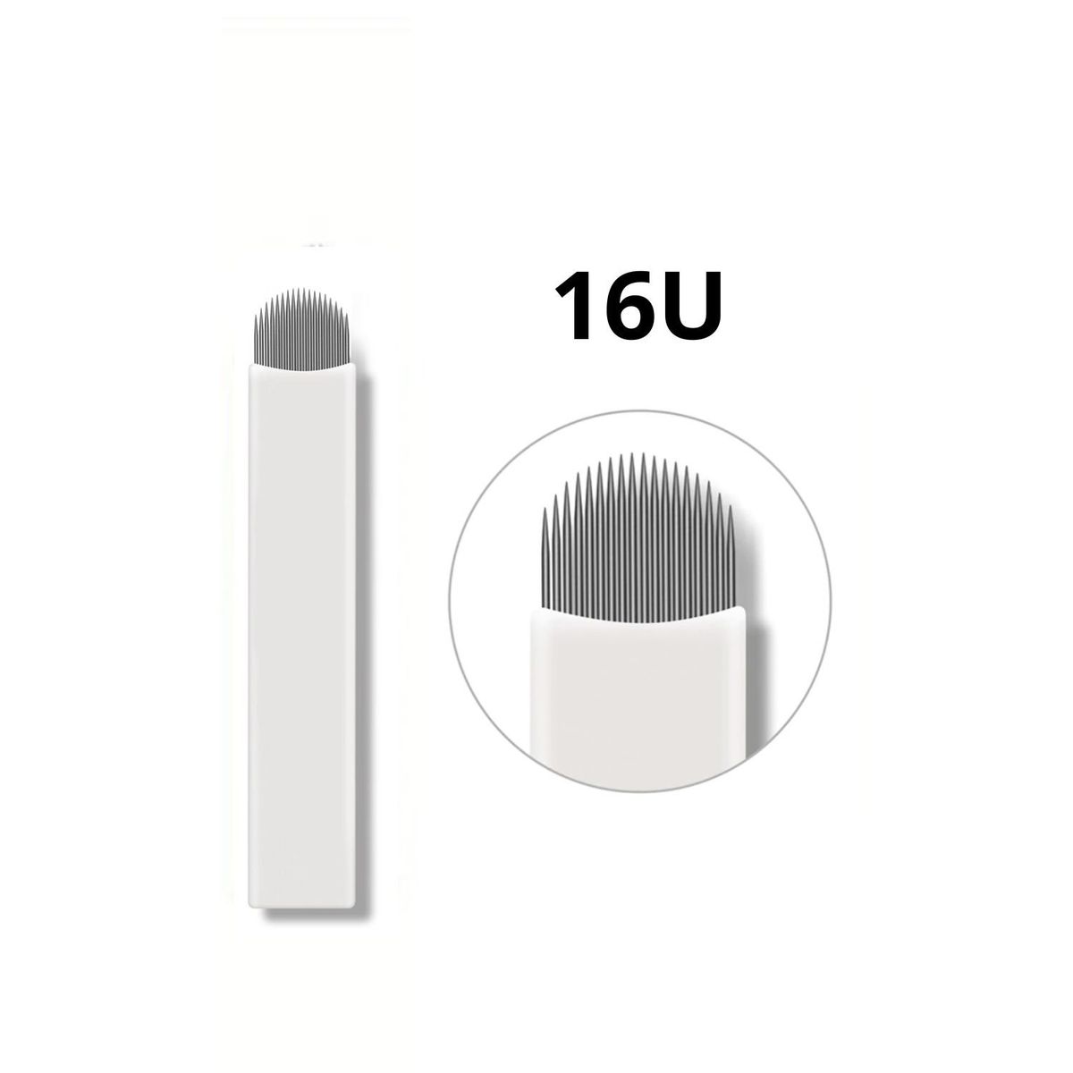 YOUR MEDICAL SKIN - Pack 10 Agujas Tebori Microblading Blanco 16U