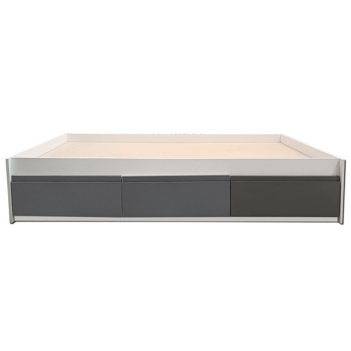 DECORACION CREATIVA - Cama Infantil Grafito 1,5 Plaza 3 Cajones