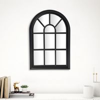 Espejo Catedral Negro 56cm Taller Sin Fronteras