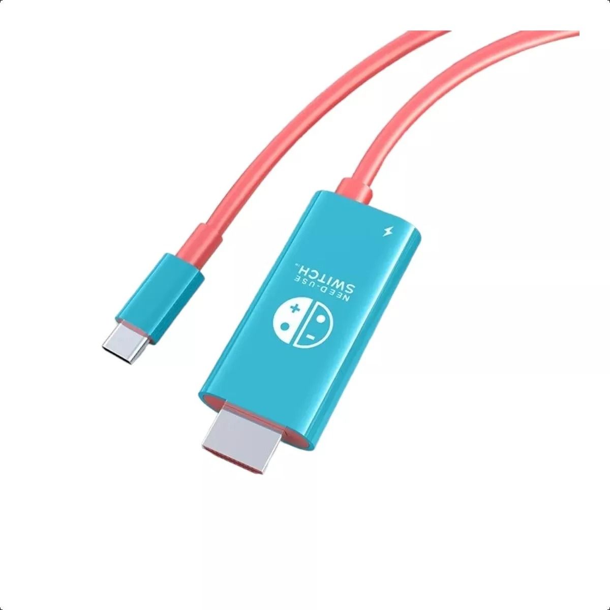 GENERICO - Adaptador Cable Tv Para Nintendo Switch 4k Usb C Hdmi 1080p Azul