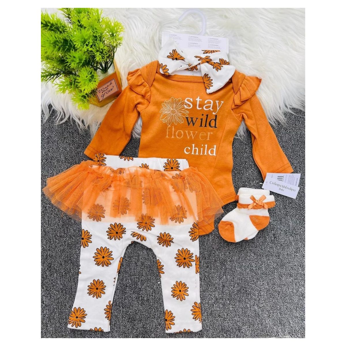 JUMP KIDS - Pack 4 Piezas Niña Wild Jump Kids 100% Algodón